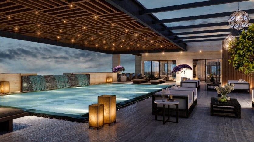 infinity pool in sixty6 gulberg