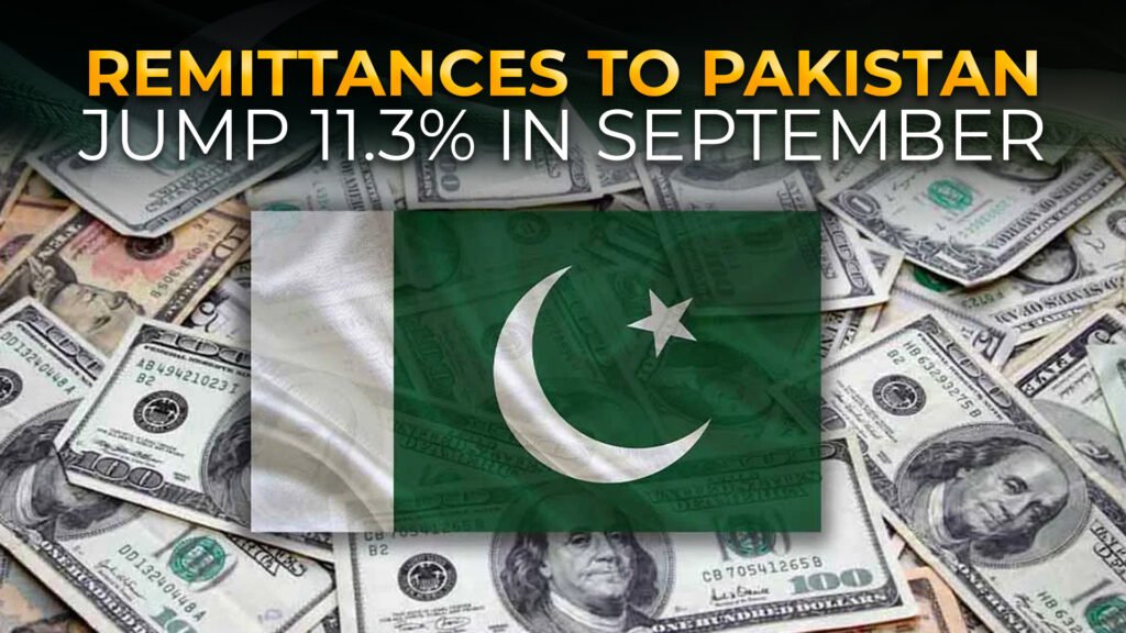 Pakistan Remittances Surge 11.3% in September
