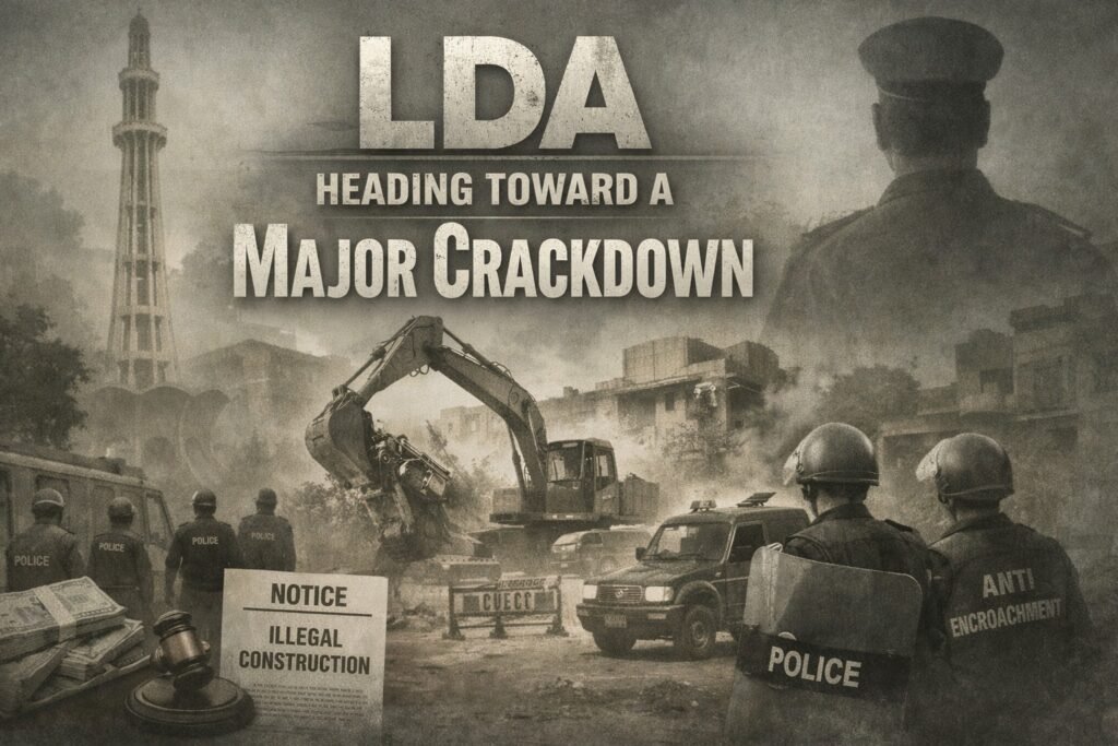 Lahore Illegal Construction Crackdown Intensified