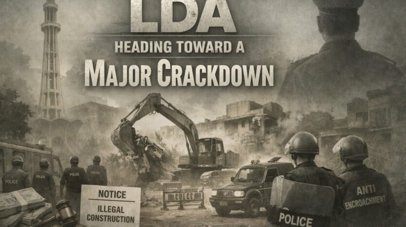 Lahore Illegal Construction Crackdown