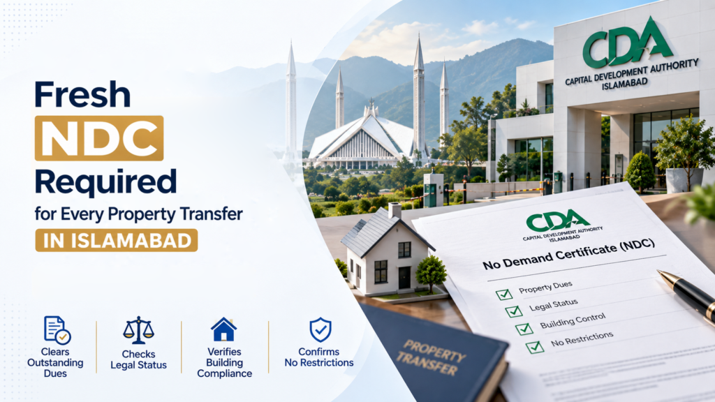 Fresh NDC Required for Every Property Transfer in Islamabad