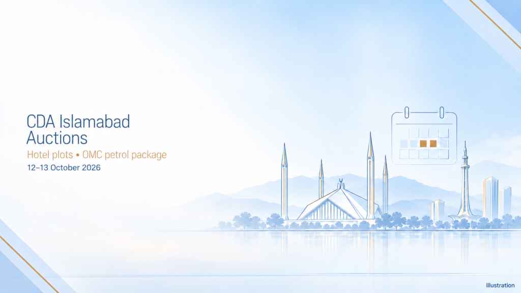 CDA Islamabad Auctions: Hotel and Petrol Sites