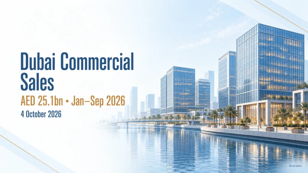 Dubai Commercial Sales Reach AED25.1bn