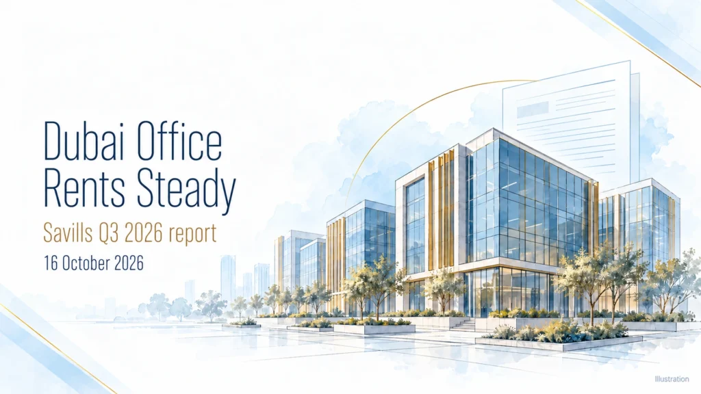 Dubai Office Rents Steady as Leasing Eases