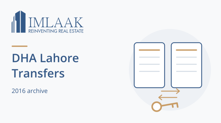 DHA Lahore Transfers. 2016 archive. Two documents, exchange arrows and a key.