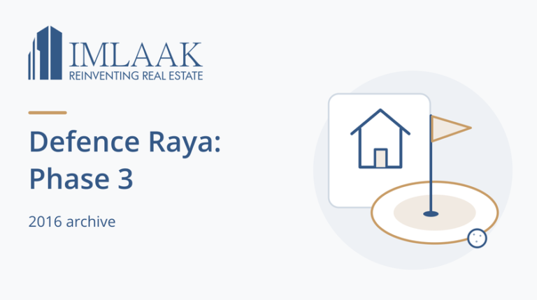Defence Raya: Phase 3. 2016 archive. Symbolic house, golf flag and golf ball.